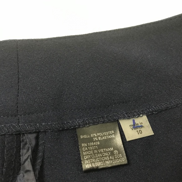 Tahari Arthur S Levine Women's Dress Pants Navy 10 - Picture 3 of 6